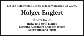 Traueranzeige von Holger Englert 