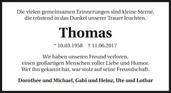 Traueranzeige von Thomas Held 