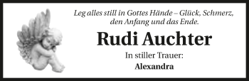 Traueranzeige von Rudi Auchter 