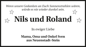 Traueranzeige von Nils   