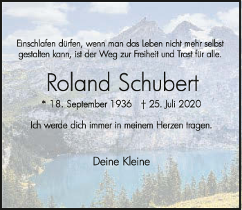 Traueranzeige von Roland Schubert von GESAMT