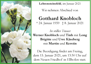 Traueranzeige von Gotthard Knobloch von GESAMT