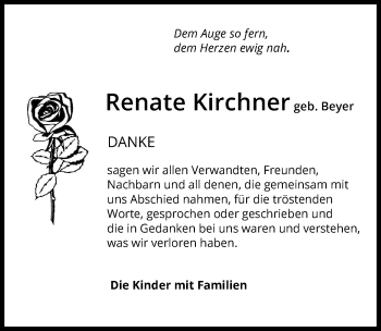 Traueranzeige von Renate Kirchner von GESAMT