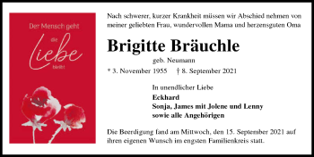 Traueranzeige von Brigitte Bräuchle von GESAMT