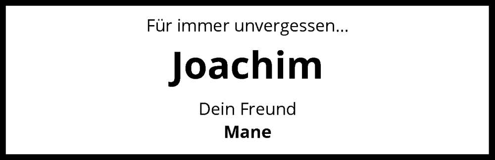  Traueranzeige für Joachim Weiss vom 19.10.2024 aus GESAMT