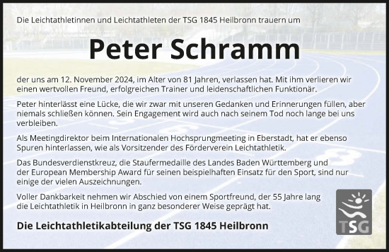 Traueranzeige von Peter Schramm von GESAMT