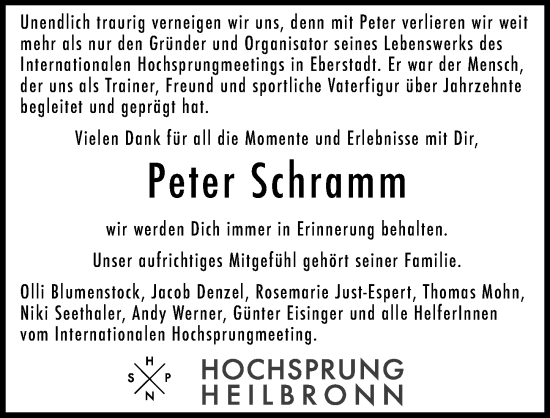 Traueranzeige von Peter Schramm von GESAMT